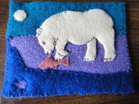 Spirit Bear gift that Marielle made freehand